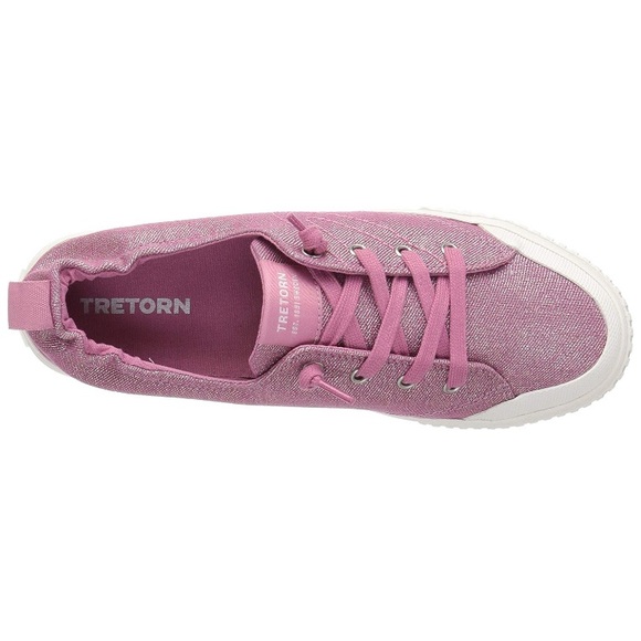 Anthro Tretorn MEG4 Pink Shimmer Sneakers 7 & 7.5 - Picture 7 of 8